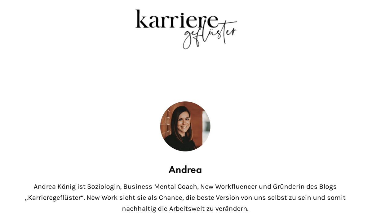 karrieregefluester Andrea